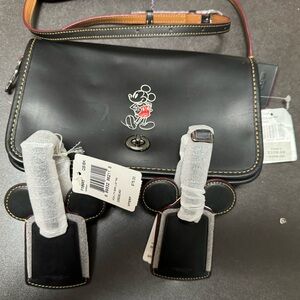 Mickey Mouse Bundle consisting of Crossbody Purse With Two (2) Luggage Tags.NWT